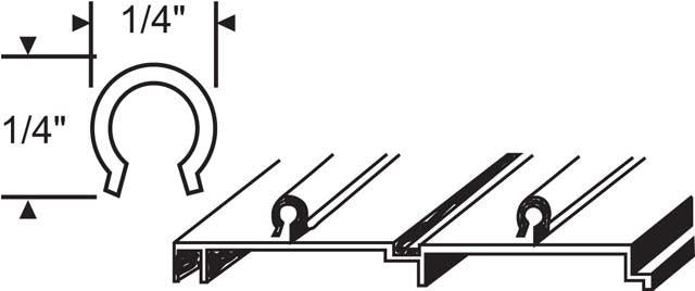 Stainless Steel Track Cover Snap on. DT-108 / 16-115 Stainless Steel Track Cover Snap on. DT-108 / 16-115